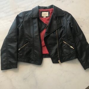 Girls vegan leather Jacket